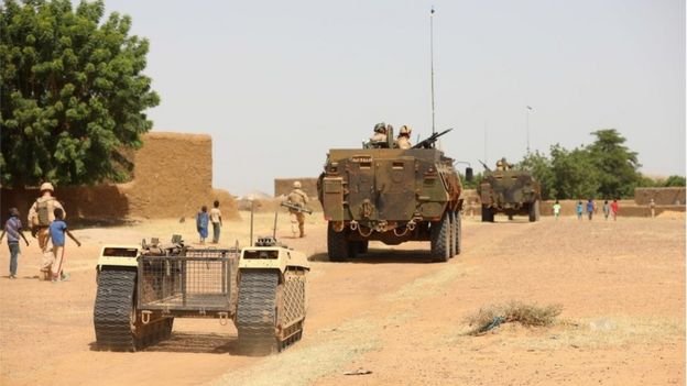 Milrem unmanned vehicle in Mali