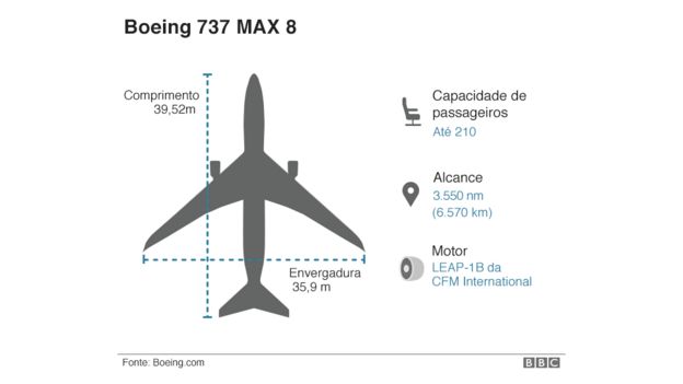 Infográfico mostra detalhes da estrutura do avião