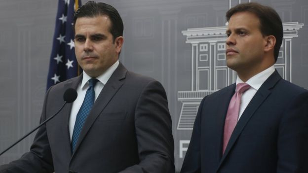 El gobernador de Puerto Rico, Ricardo Rosselló