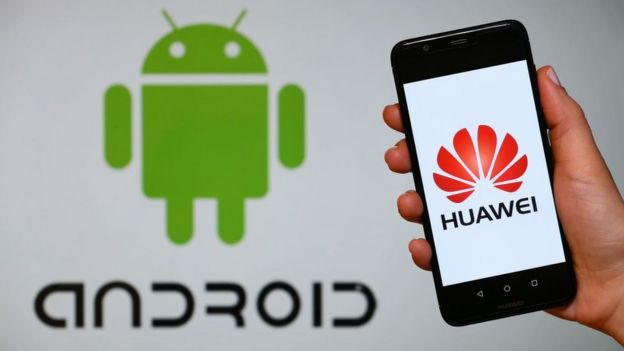 Huawei y logo de Androi