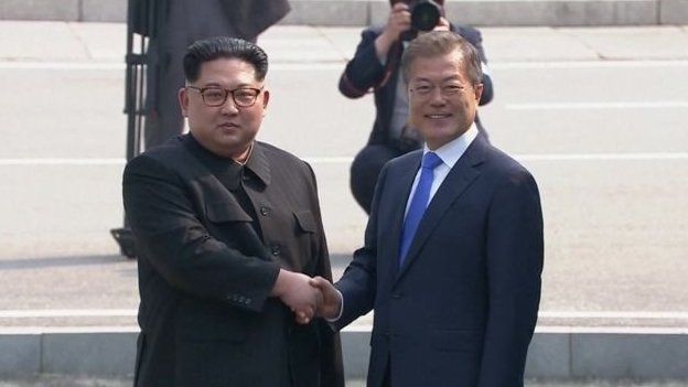 தென் கொரிய எல்லைக்குள் நுழைந்தார் வட கொரிய அதிபர் கிம் ஜோங் உன்