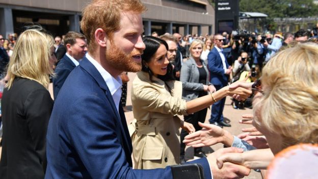 Prince Harry and Meghan Markle at Sydney Opera House