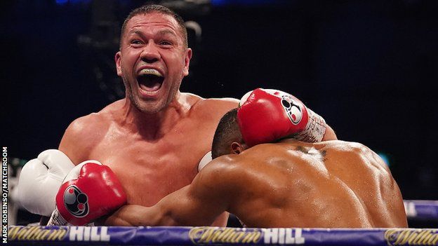 After being caught heavily by Joshua in round three Pulev roared and smiled defiantly