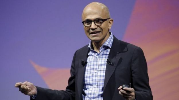 Satya Nadella is the current CEO of Microsoft