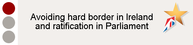 Avoiding hard border in Ireland and ratification in Parliament - red light