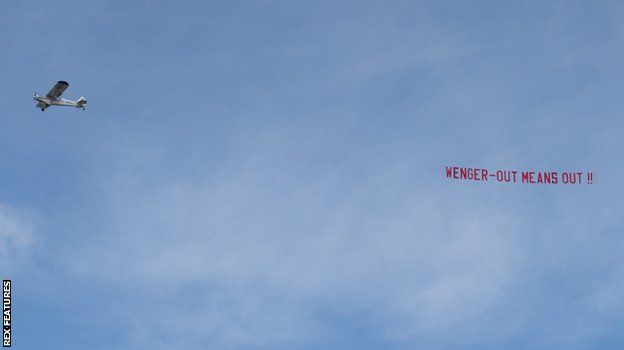 Arsene Wenger banner