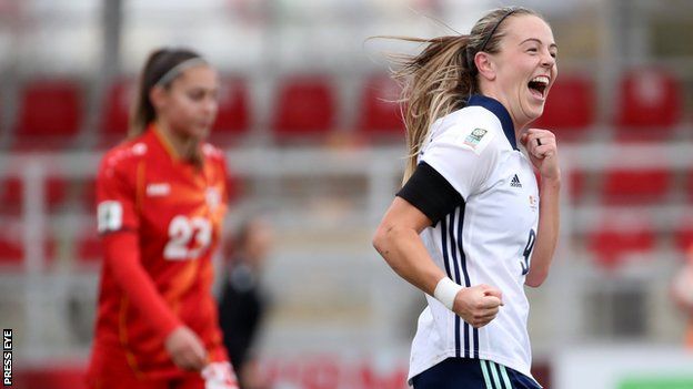 Simone Magill continued her fine form in front of goal for club and country