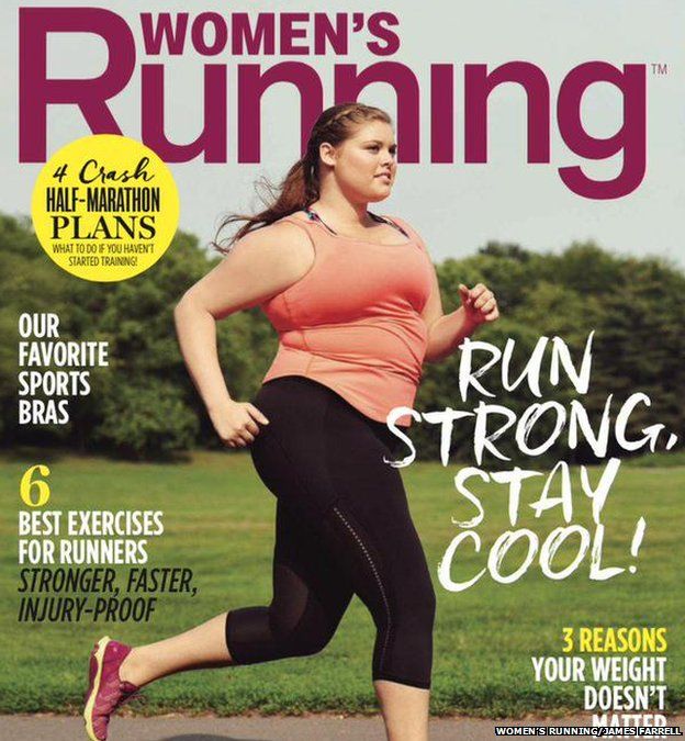 Fat and fit: The plus-size model and the running magazine - BBC News