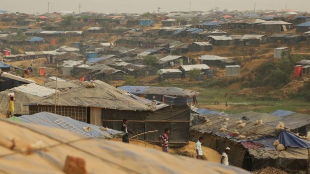 the Kutupalong refugee camp near Cox's Bazar, Bangladesh