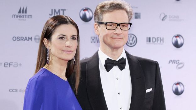 Colin Firth và vợ