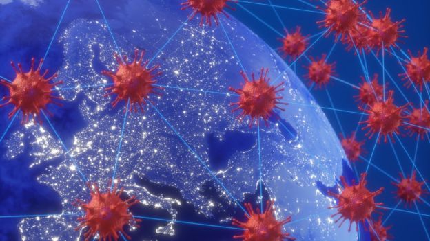 خريطة انتشار فيروس كورونا حول العالم