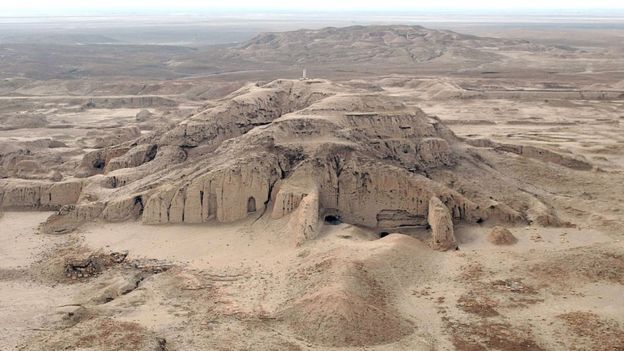 The archaeological site of Uruk (Warka), 30kms east of Samawa, on January 25, 2010