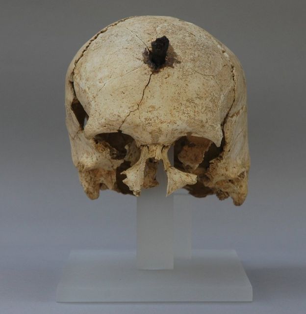 Iberian head, once nailed to someone's door