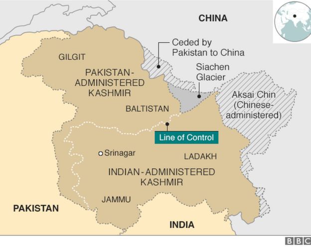 KASHMIR : !!!!  India orders tourists to leave Kashmir over 'terror threat' _105660749_kashmir_map624