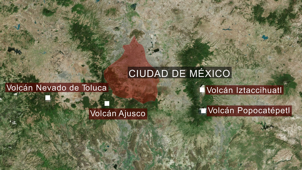 Mapa del centro de México