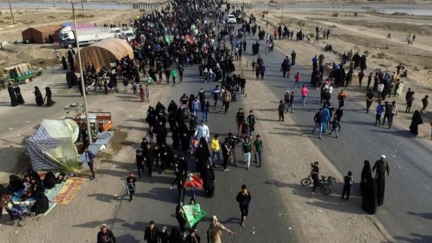 Mamia ya washiha hufanya hija katika mji wa Karbala