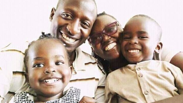 Manuel Mikewa and his family
