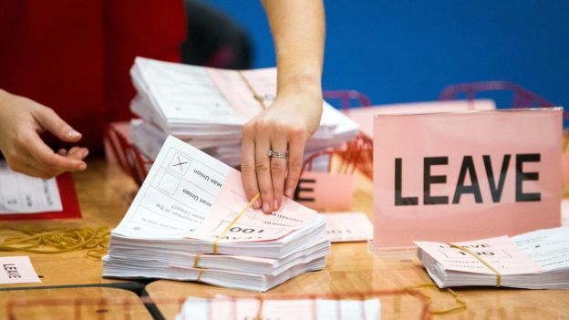 Across the UK, the Leave vote won by a narrow margin
