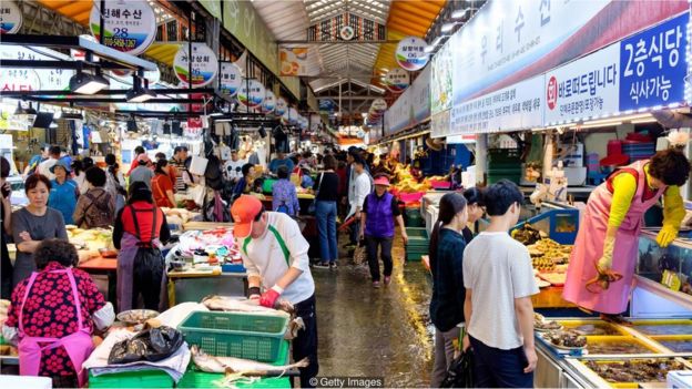 Mercado da Coreia do Sul
