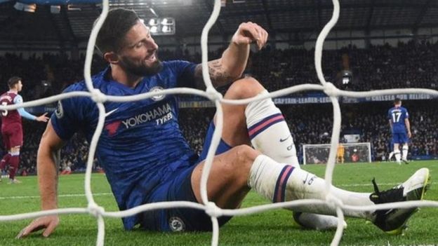 Mshambuliaji wa Chelsea na Ufaransa Olivier Giroud