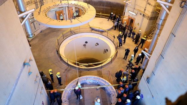 A view of the heavy-water nuclear reactor at Arak, Iran December 23, 2019
