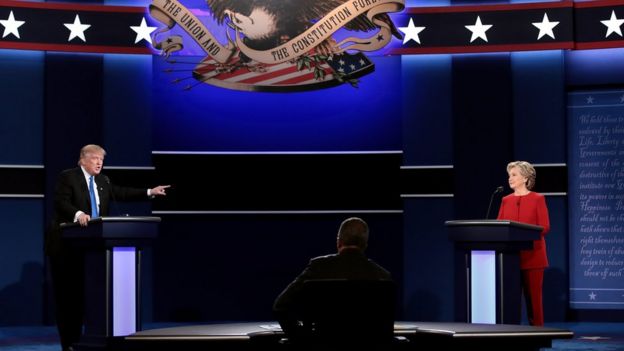 2016 ABD başkanlık seçimleri Clinton-Trump tartışması