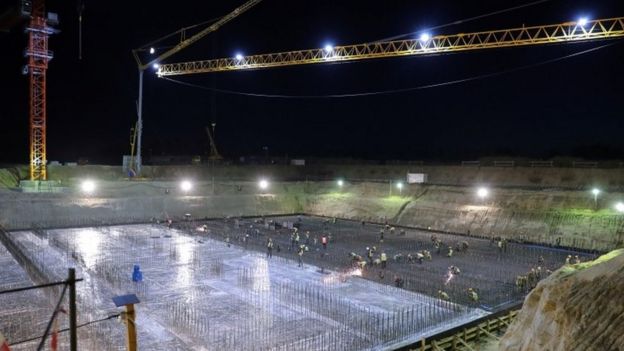 Construcción del cosmódromo Vostochny
