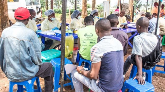 Campaña de vacunación contra el ébola en RDC.