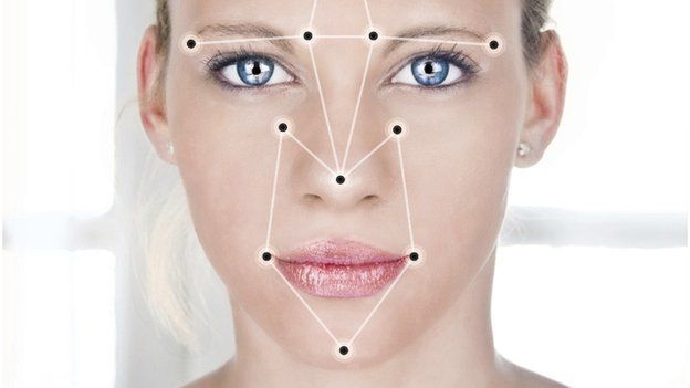 Facial recognition scan