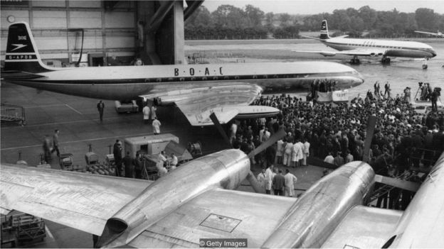 The Comet looked futuristic compared to the propeller-driven airliners of the day