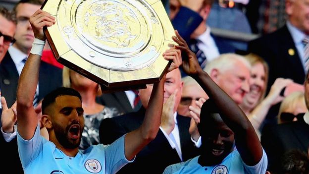 Mahrez oo kor haya koobka Community Shield