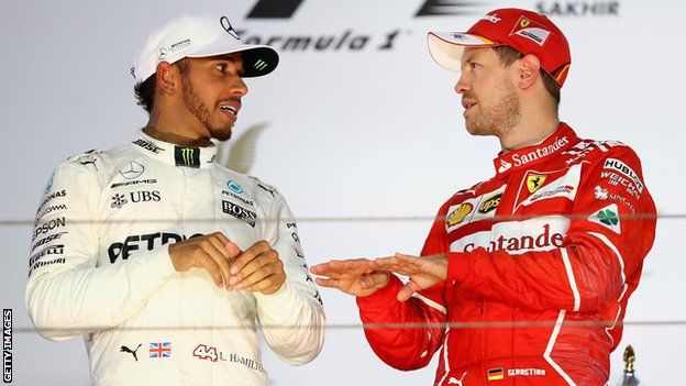 Hamilton and Vettel