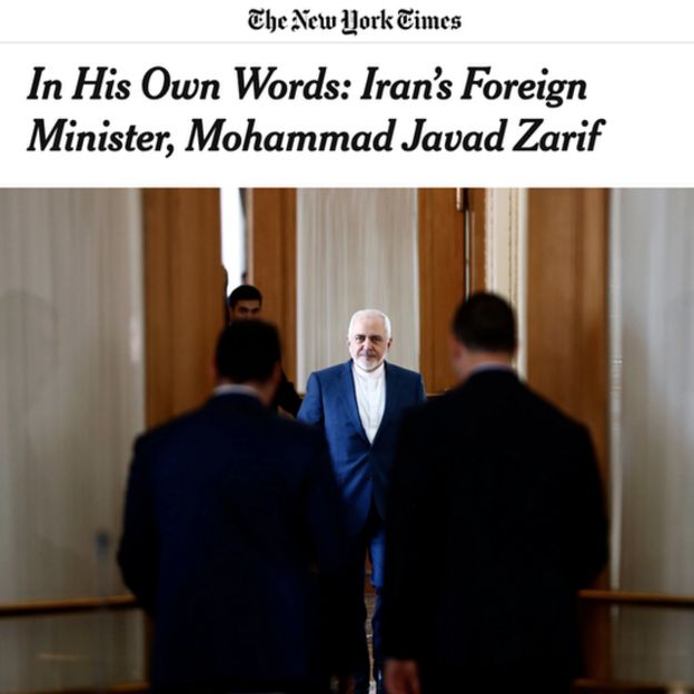 وزیرخارجه ایران به نیویورک‌تایمز گفته نه خودش و نه خانواده‌اش هیج دارایی در خارج از ایران ندارند