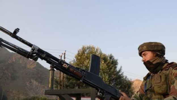 سرحد پر انڈین فوجی