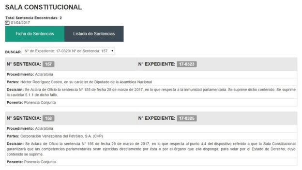 Página web del TSJ