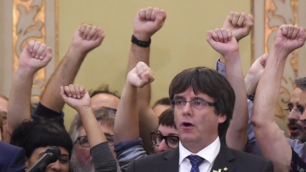 El presidente de la Generalitat catalana, Carles Puigdemont.