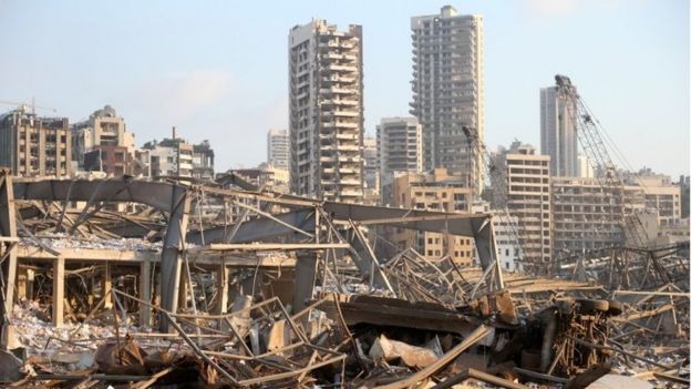 Разрушения в Бейруте
