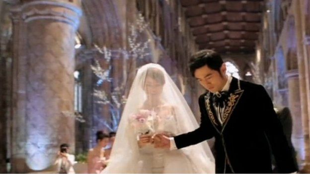 Wedding of Jay Chou and Hannah Quinlivan at Selby Abbey