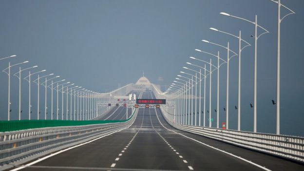 Puente Hong Kong-Zuhai-Macao.