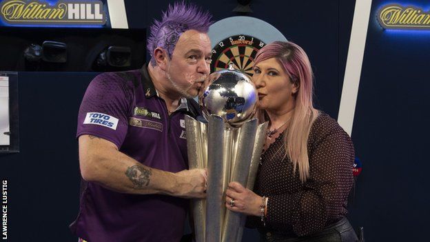 Peter Wright and his wife Jo