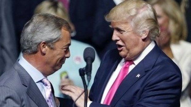 Nigel Farage and Donald Trump