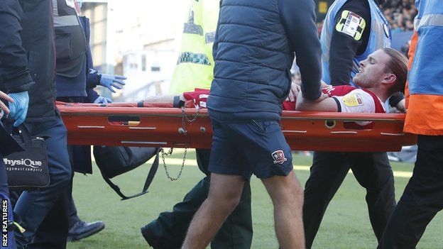 Kyle Taylor: Exeter City midfielder set for comeback after knee injury - BBC Sport