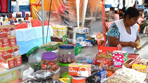 Comerciante boliviana.