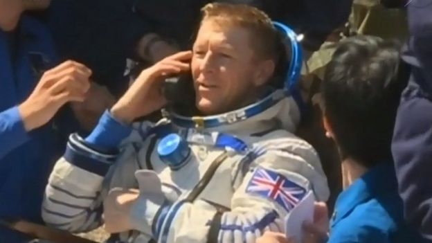 In Pictures Tim Peake S Journey Home Bbc News