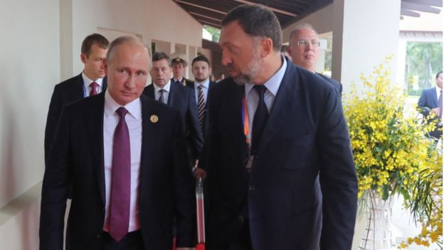 Deripaska y Putin