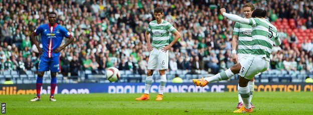 Virgil van Dijk's free kick gave Celtic the lead
