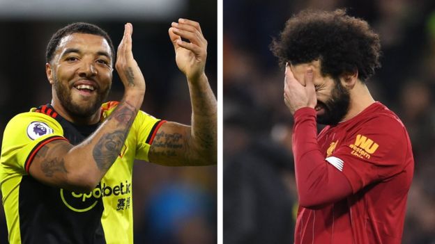 Troy Deeney and Mohamed Salah