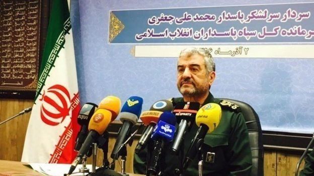 محمدعلی جعفری، فرمانده وقت سپاه