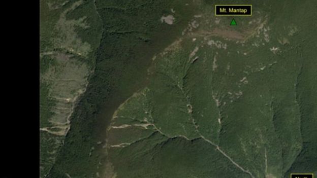 PLANET / 38 NORTH صورة للمنطقة الجبلية قبل التفجير النووي