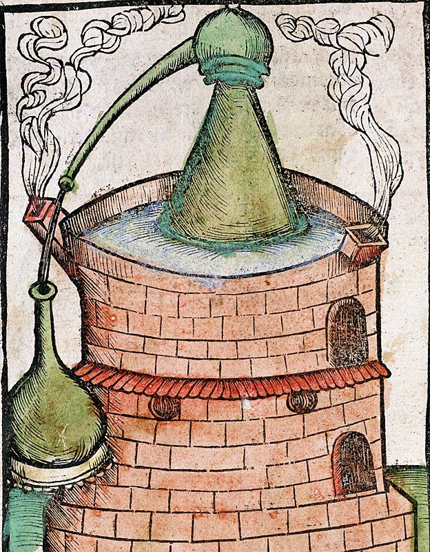 Um objeto em 'banho Maria' (Estrasburgo, 1500)